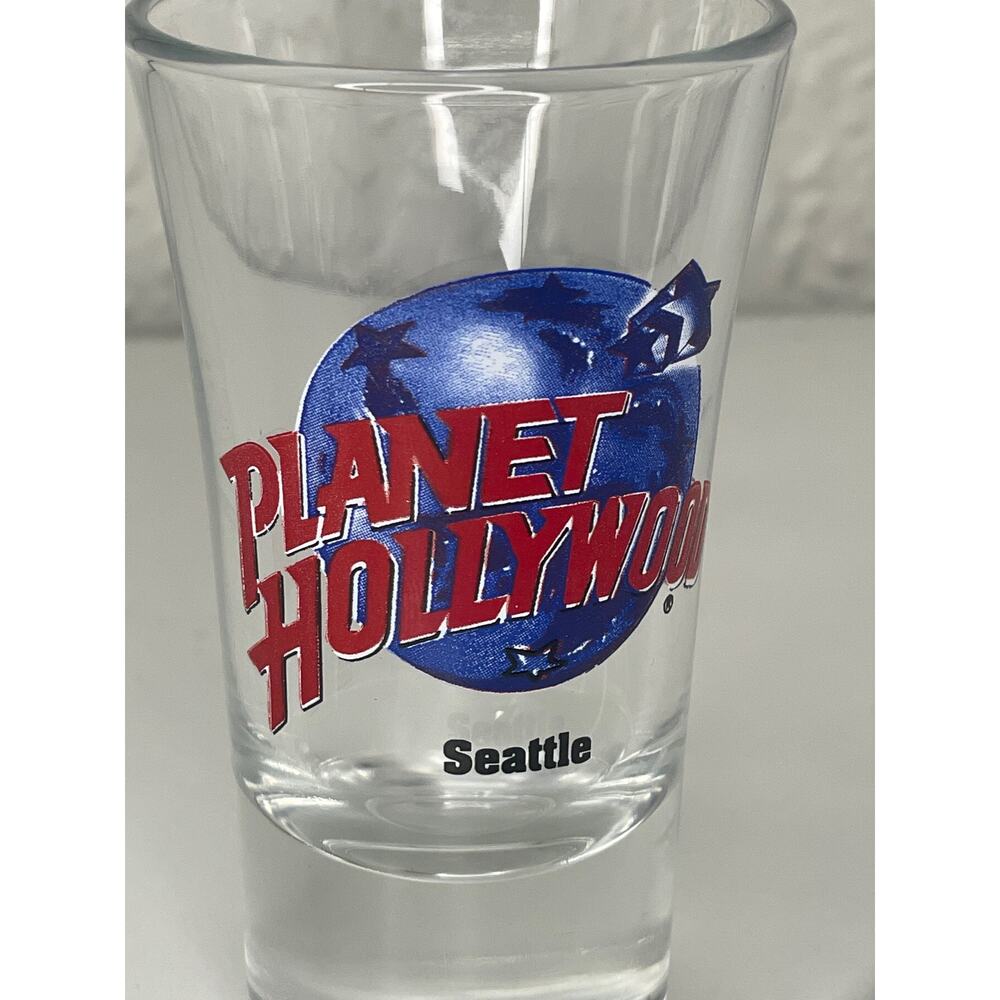 Planet Hollywood Seattle 3.5" Shot Glass Shooter Fluted